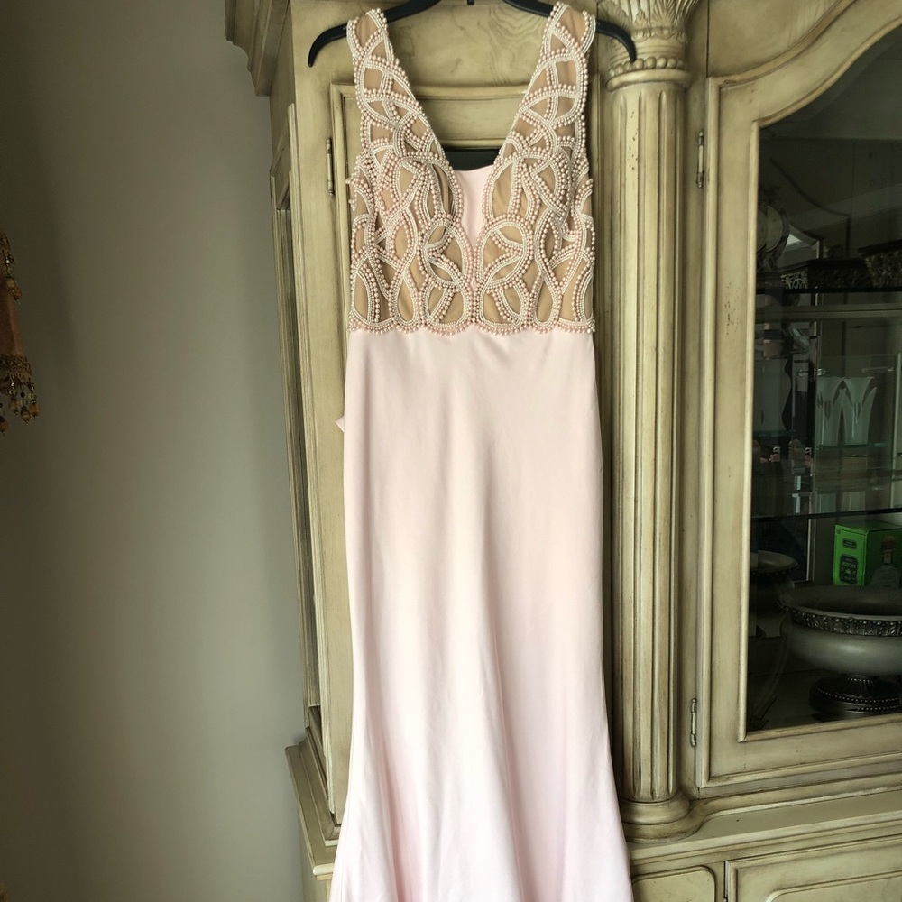 Cream pink dress